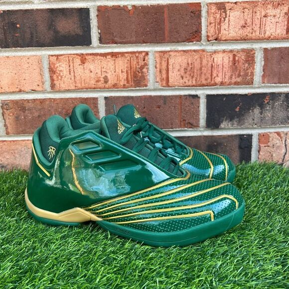 Adidas TMAC 2 Green/Gold size 9 - Picture 5 of 5